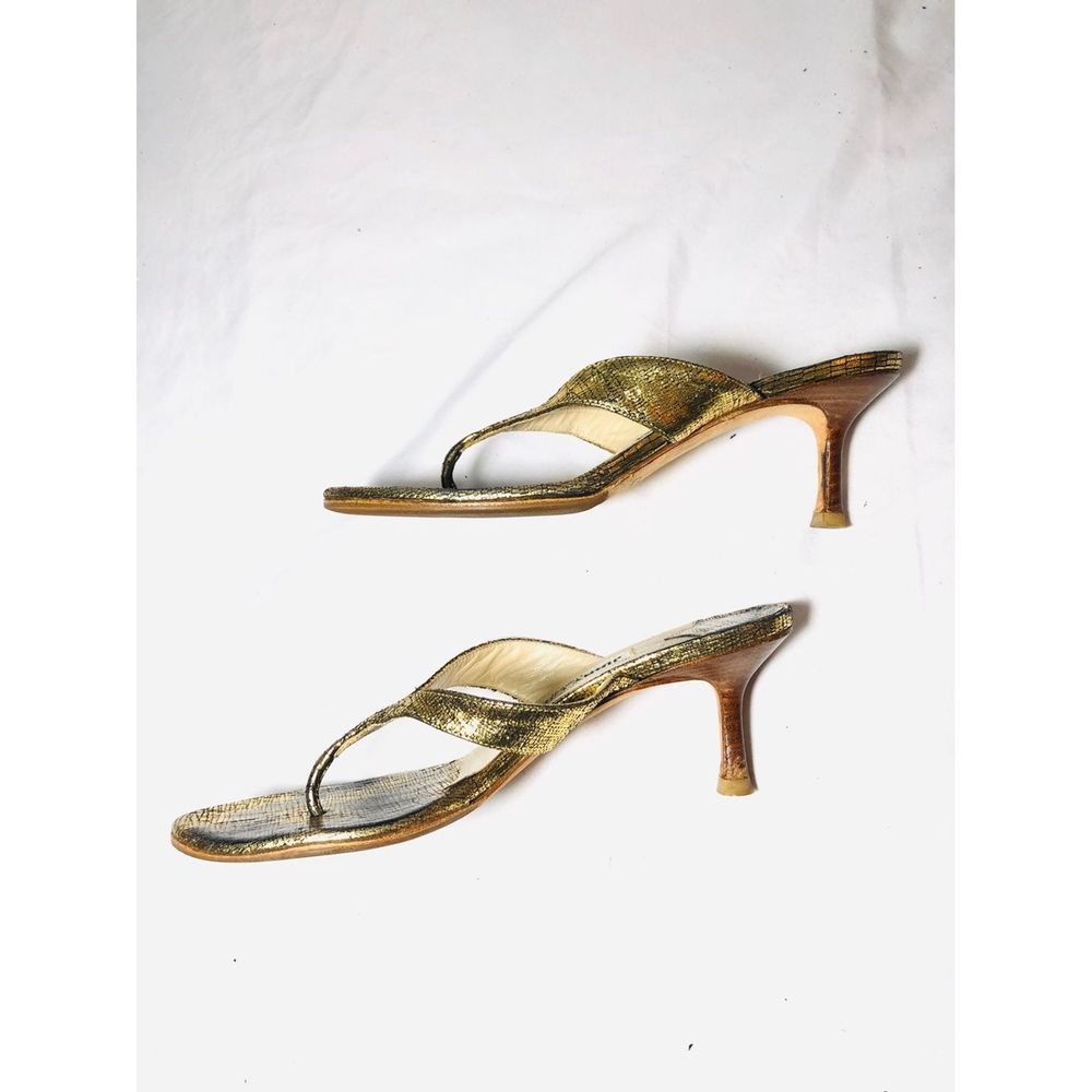 Jimmy choo metallic sandals